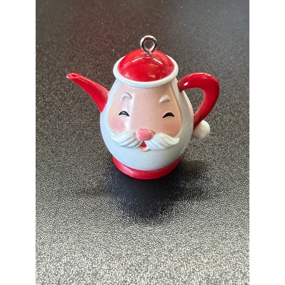Hallmark Keepsake 2014 Santas Little Teapot Miniature Christmas Ornament QXM8536